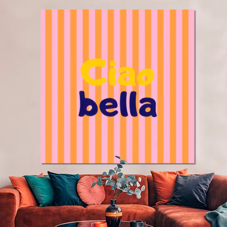 Forex - Verticaal - Strepen - Oranje - Ciao bella — 3