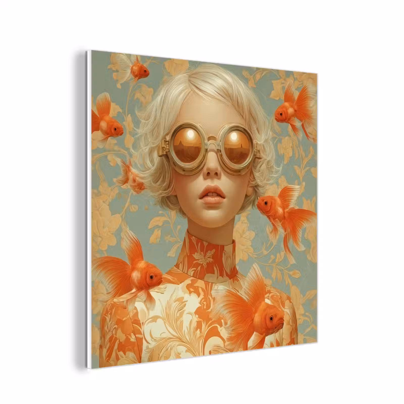 Forex - Goudvissen - Oranje - Vrouw - Blond — 1