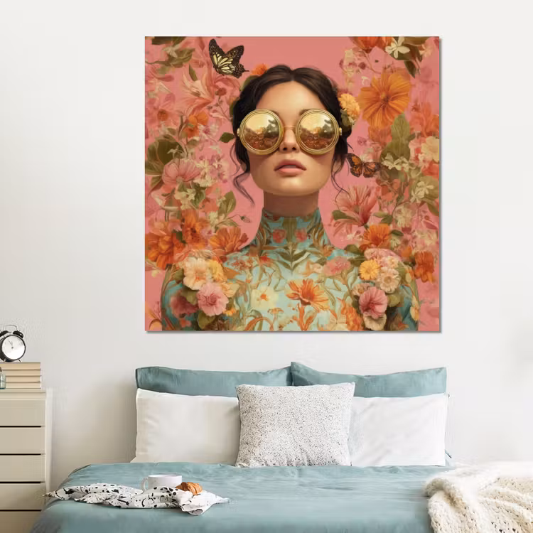 Forex - Vrouw - Bril - Roze - Bloemen — 2