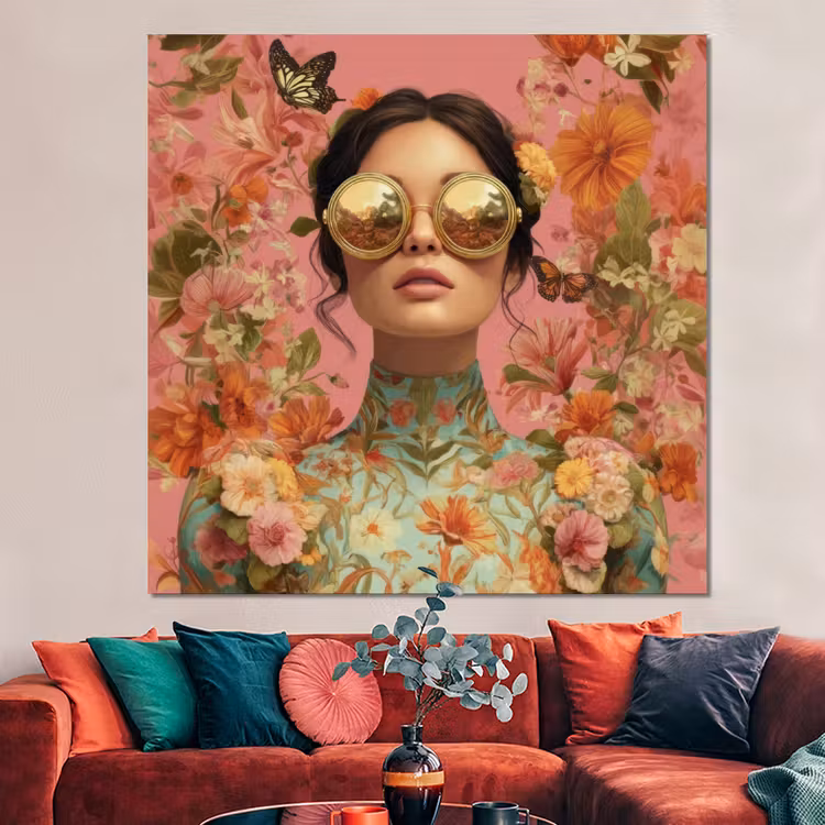 Forex - Vrouw - Bril - Roze - Bloemen — 3