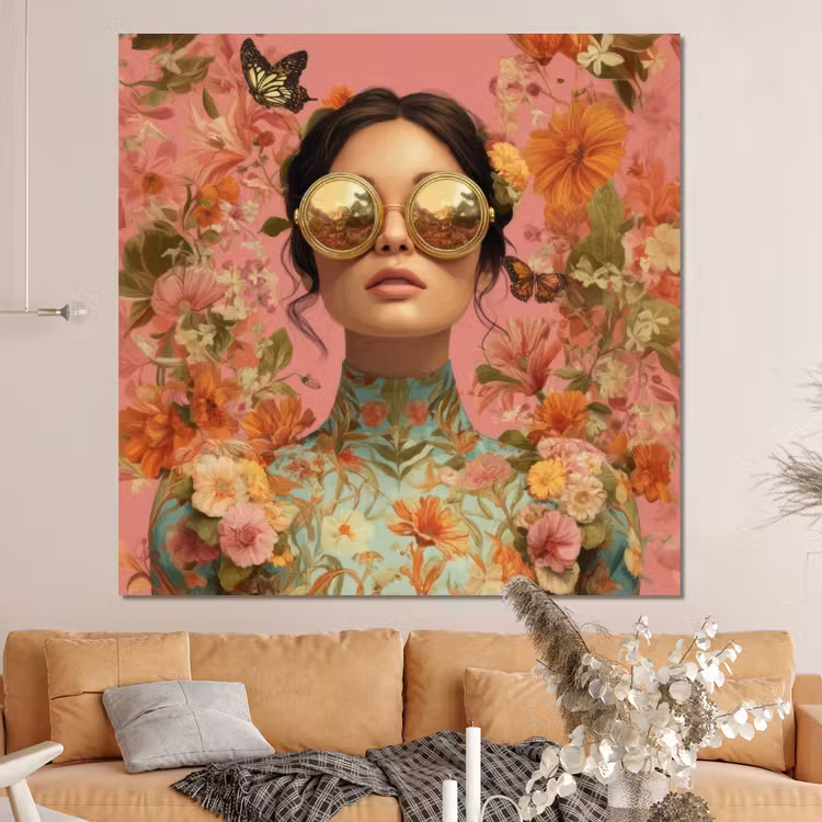 Forex - Vrouw - Bril - Roze - Bloemen — 4