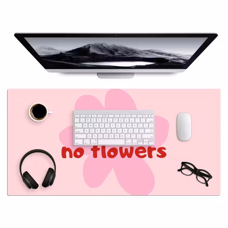 Bureau onderlegger - No Rain No Flowers Bloem — 4