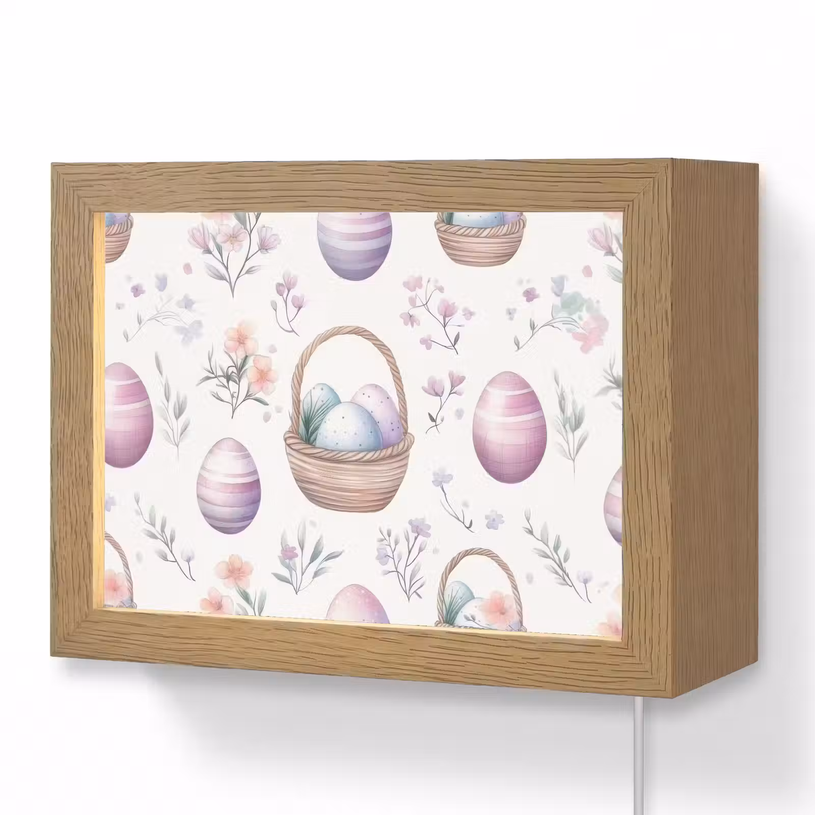 Lightbox - Wandlamp - Bloemen - Paaseieren - Patroon — 1