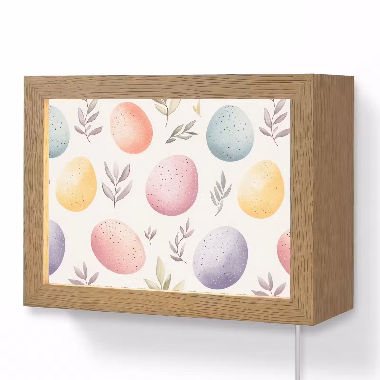 Lightbox - Wandlamp - Eieren - Kleurrijk - Patroon — 1