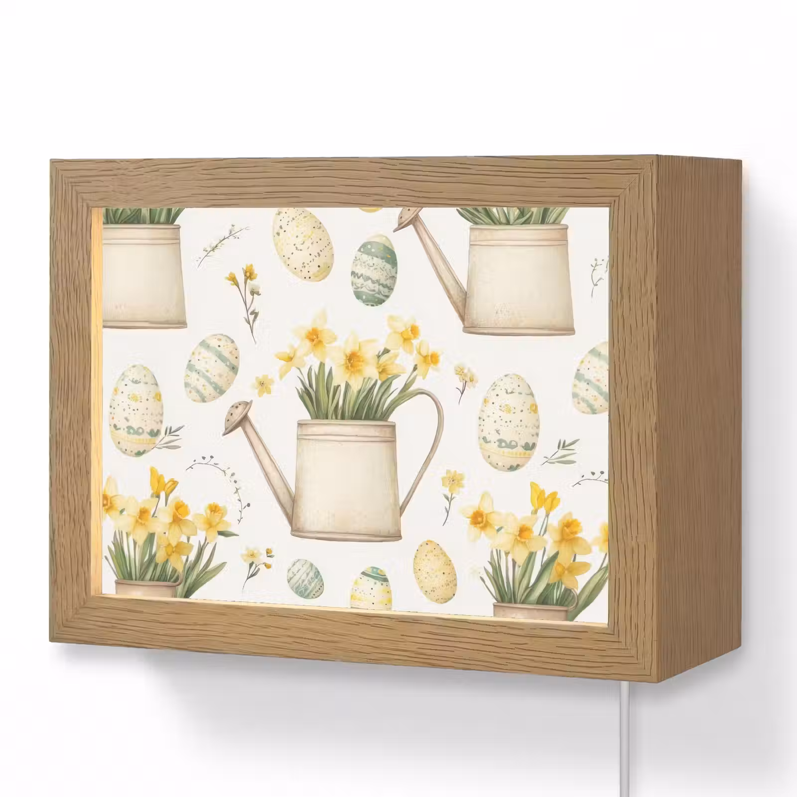 Lightbox - Wandlamp - Gieter - Bloemen - Eieren — 1