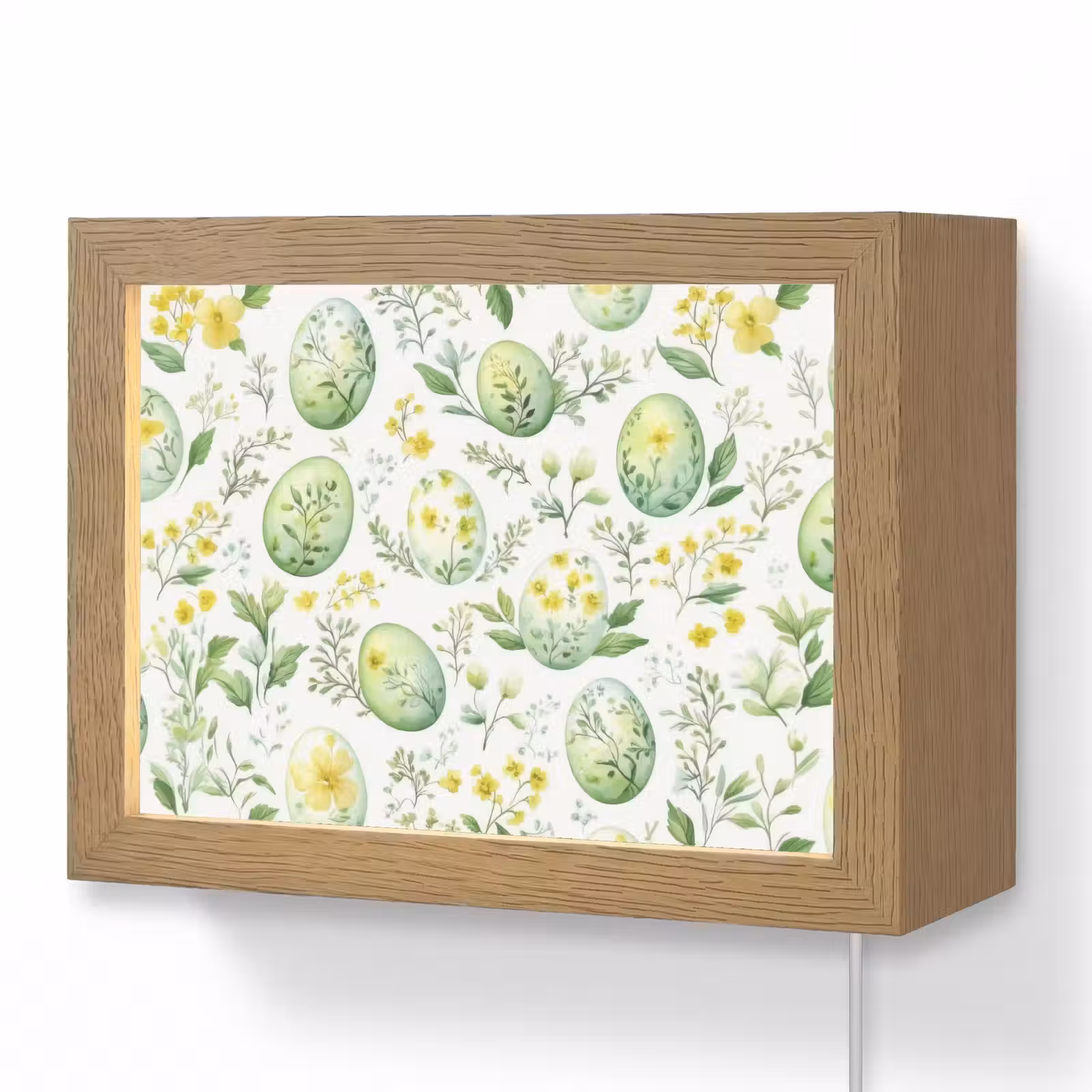 Lightbox - Wandlamp - Patroon - Groen - Eieren — 1