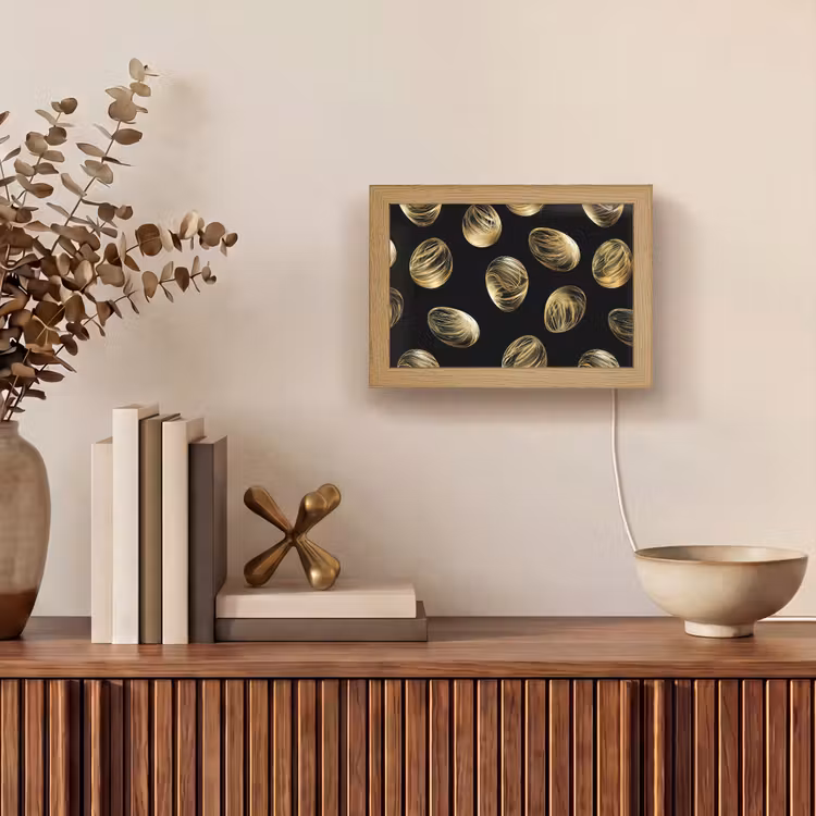 Lightbox - Wandlamp - Eieren - Goud - Patroon — 4