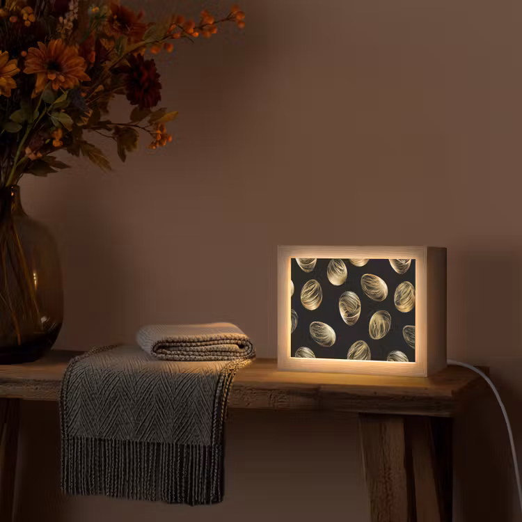 Lightbox - Wandlamp - Eieren - Goud - Patroon — 5