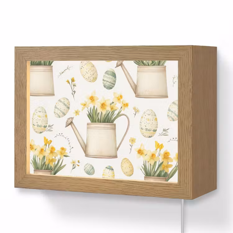 Lightbox - Wandlamp - Gieter - Bloemen - Eieren — 1