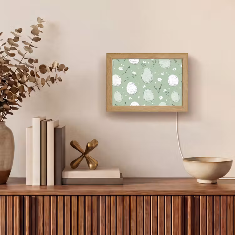 Lightbox - Wandlamp - Groen - Eieren - Patroon — 4