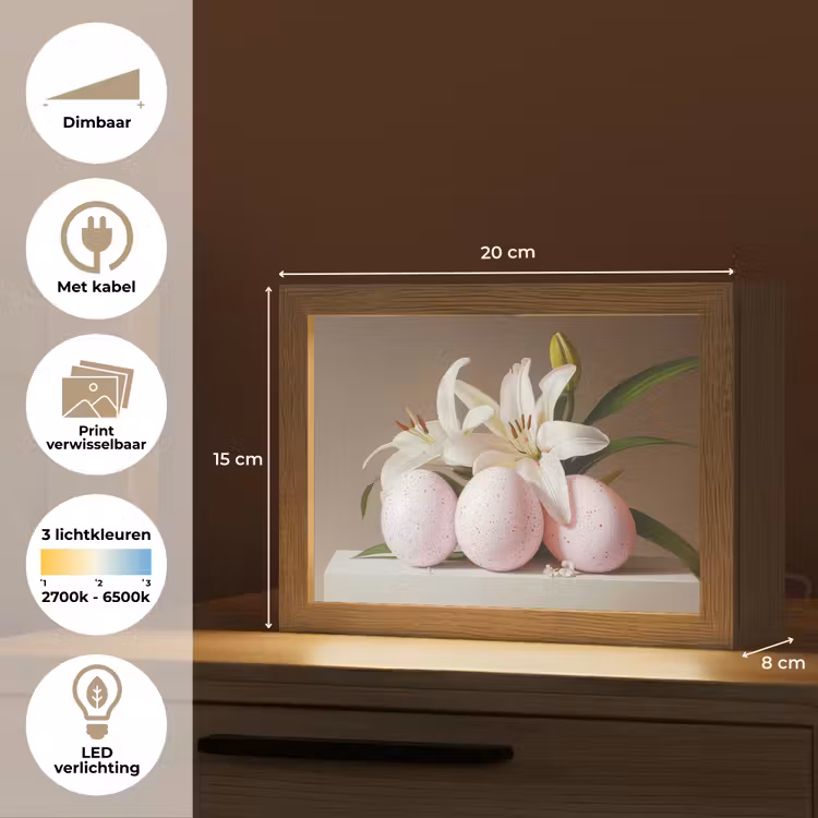 Lightbox - Wandlamp - Lelies - Eieren - Pasen — 9