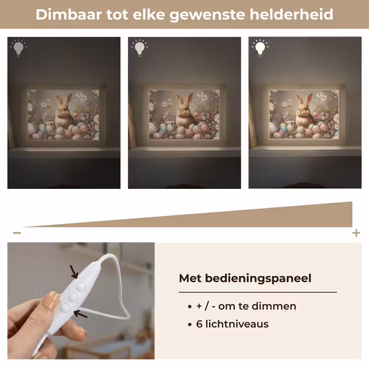 Lightbox - Wandlamp - Paashaas - Lente - Paaseieren — 8