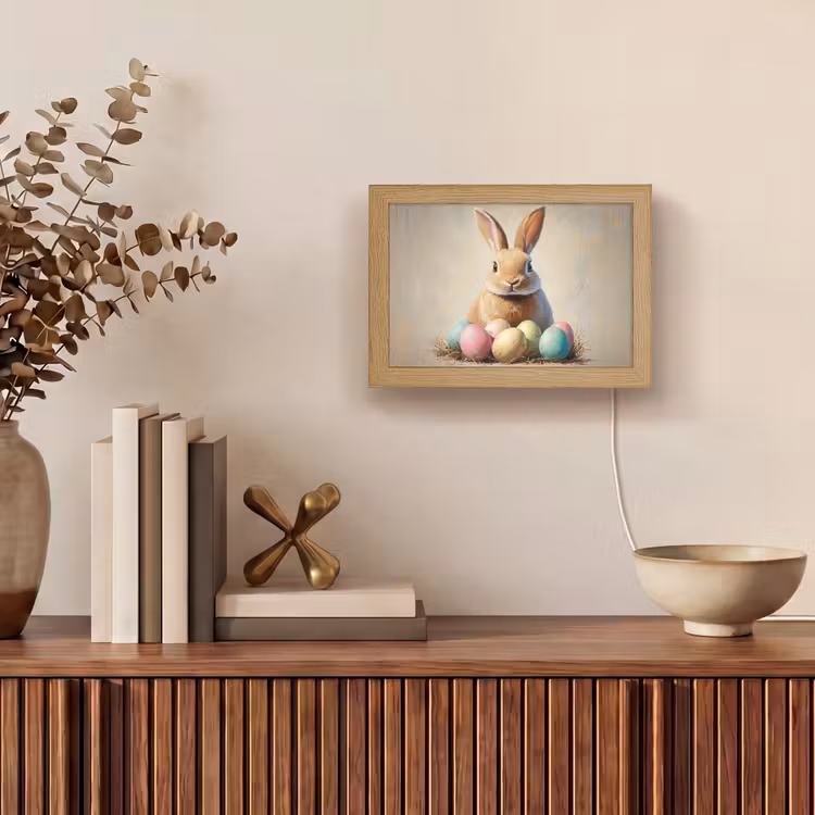 Lightbox - Wandlamp - Paashaas - Pastel - Eieren — 4