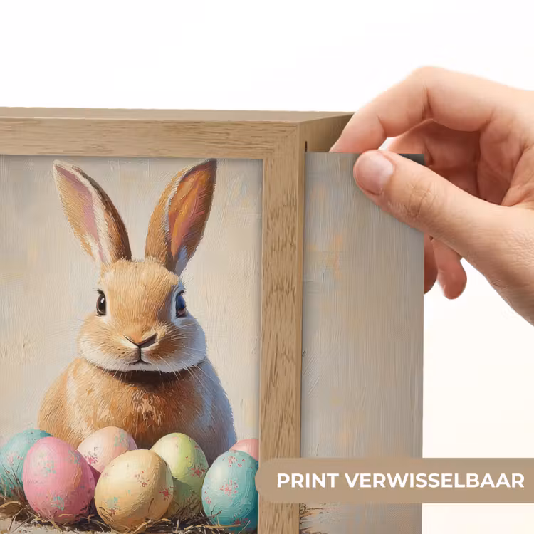 Lightbox - Wandlamp - Paashaas - Pastel - Eieren — 6