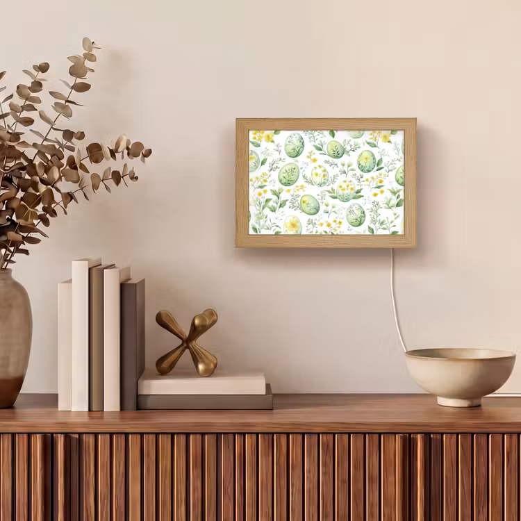 Lightbox - Wandlamp - Patroon - Groen - Eieren — 4