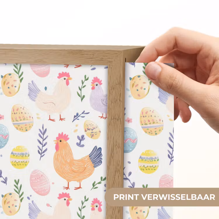 Lightbox - Wandlamp - Patroon - Kip - Paaseieren — 6