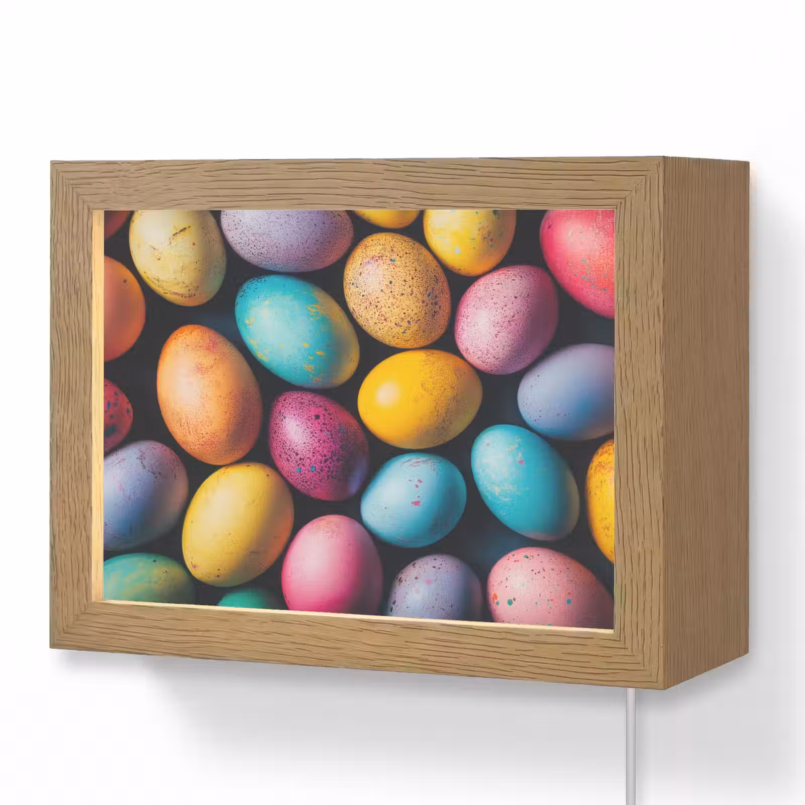 Lightbox - Wandlamp - Kleurrijk - Paaseitjes - Spetters — 1