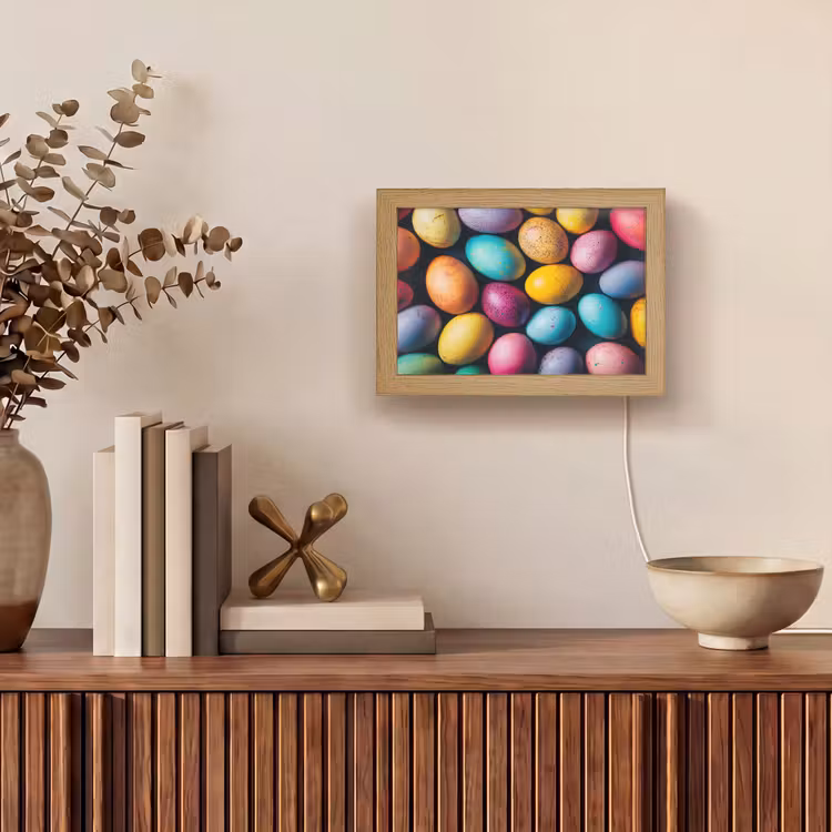 Lightbox - Wandlamp - Kleurrijk - Paaseitjes - Spetters — 4