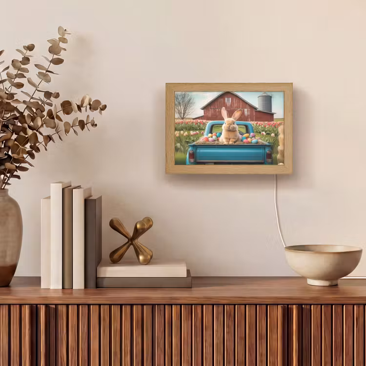 Lightbox - Wandlamp - Konijn - Boerderij - Eieren — 4