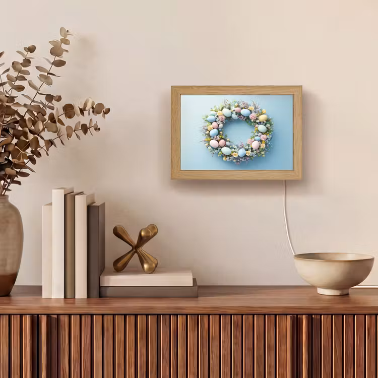 Lightbox - Wandlamp - Krans - Eieren - Bloemen — 4