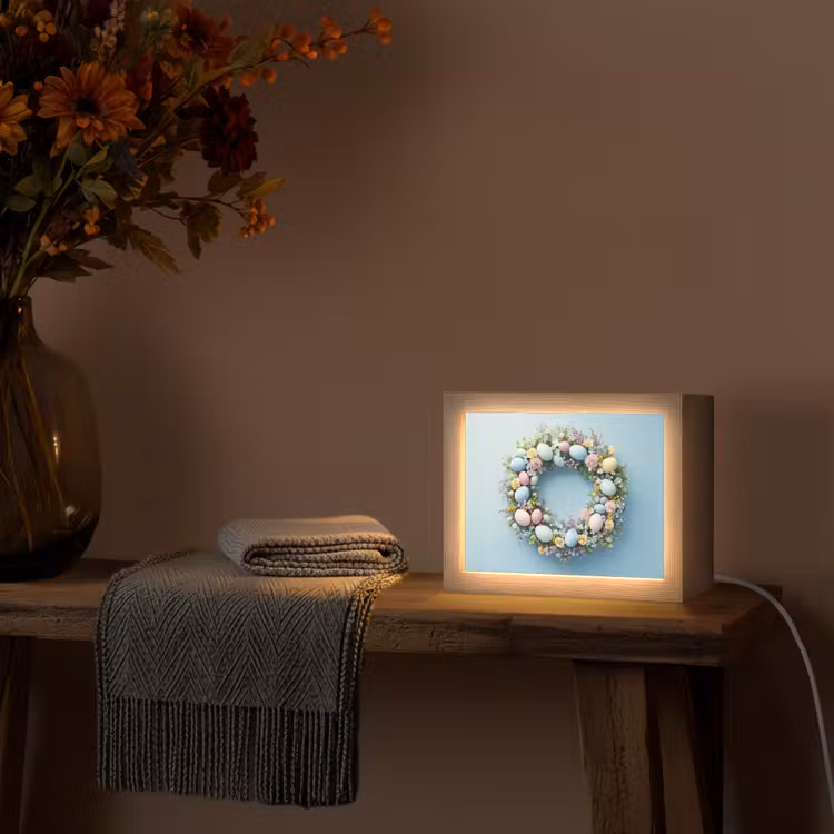 Lightbox - Wandlamp - Krans - Eieren - Bloemen — 5