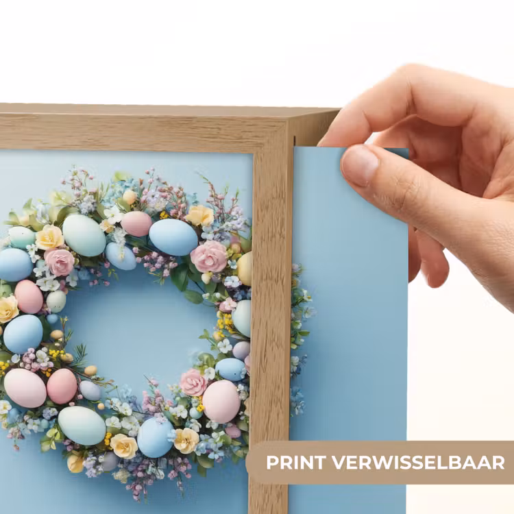 Lightbox - Wandlamp - Krans - Eieren - Bloemen — 6