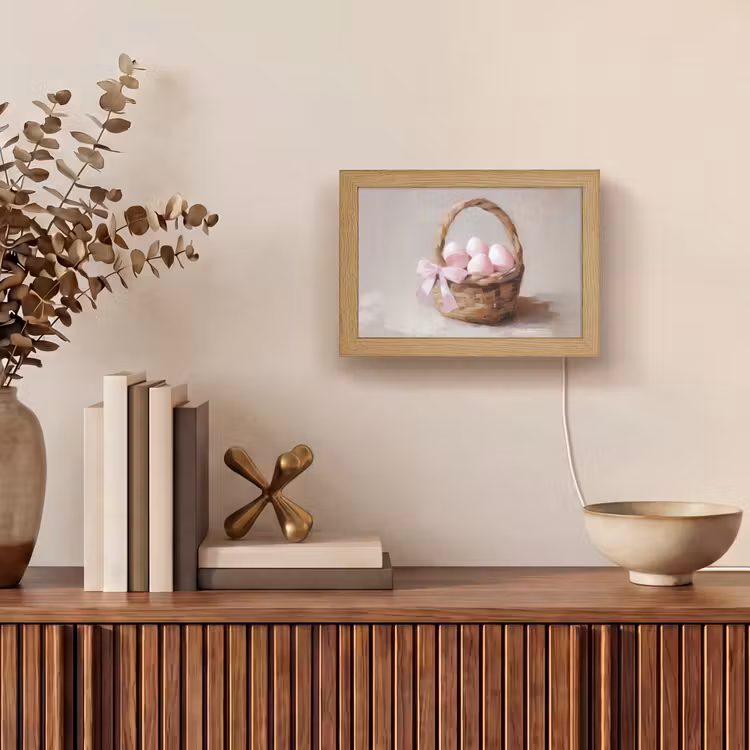 Lightbox - Wandlamp - Mand - Eieren - Roze — 4