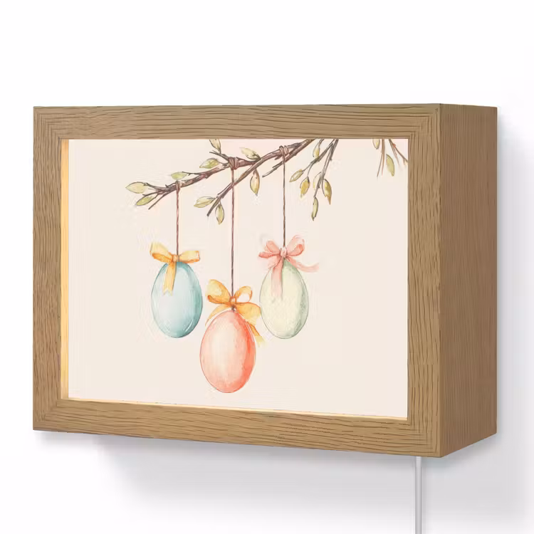 Lightbox - Wandlamp - Paastak - Strikje - Eieren — 1