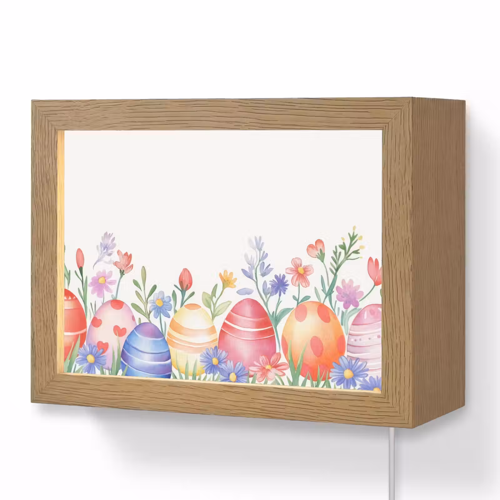 Lightbox - Wandlamp - Bloementuin - Kleurrijk - Eieren — 1