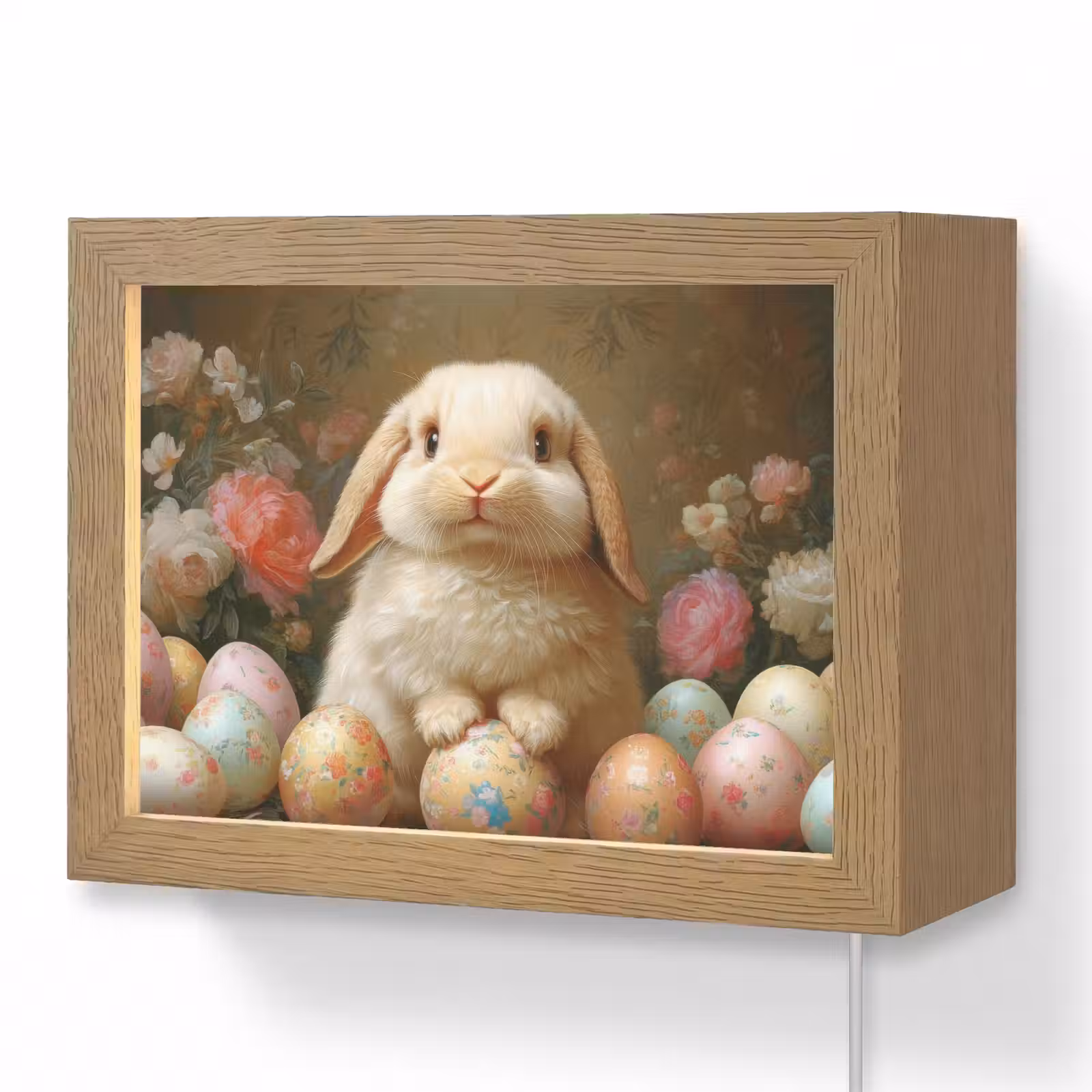 Lightbox - Wandlamp - Konijn - Paaseieren - Stilleven — 1