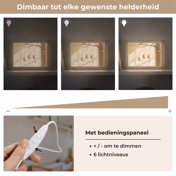 Lightbox - Wandlamp - Beige - Paastak - Eieren — 8