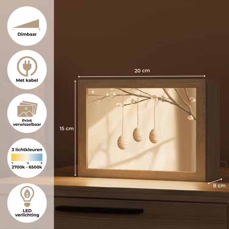 Lightbox - Wandlamp - Beige - Paastak - Eieren — 9