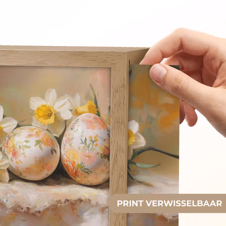 Lightbox - Wandlamp - Bloemen - Eieren - Geschilderd — 6