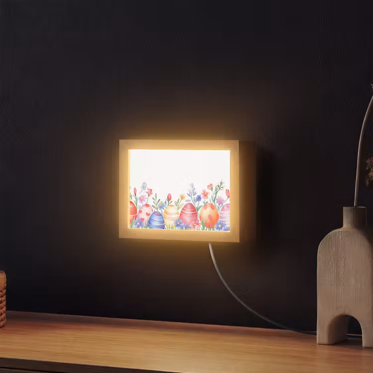 Lightbox - Wandlamp - Bloementuin - Kleurrijk - Eieren — 2
