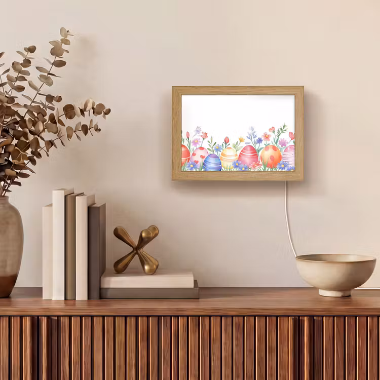 Lightbox - Wandlamp - Bloementuin - Kleurrijk - Eieren — 4