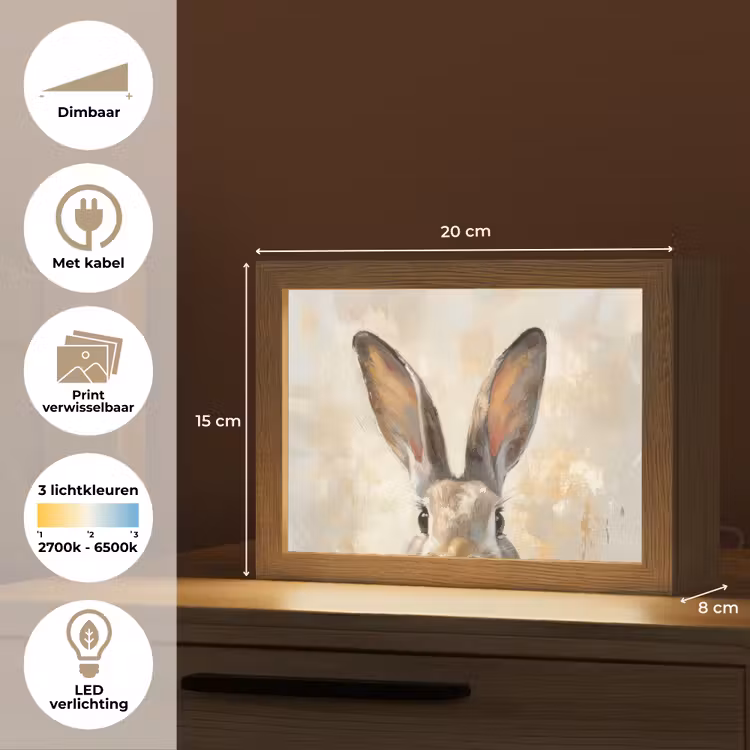 Lightbox - Wandlamp - Haas - Oren - Bruin — 9