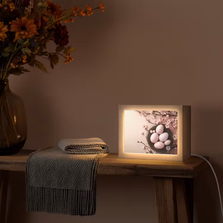 Lightbox - Wandlamp - Roze - Bloesems - Eieren — 5