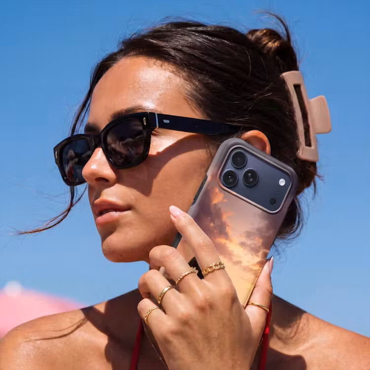 Telefoonhoesje Toughcase - Olifanten - Grasland - Zonsondergang — 6