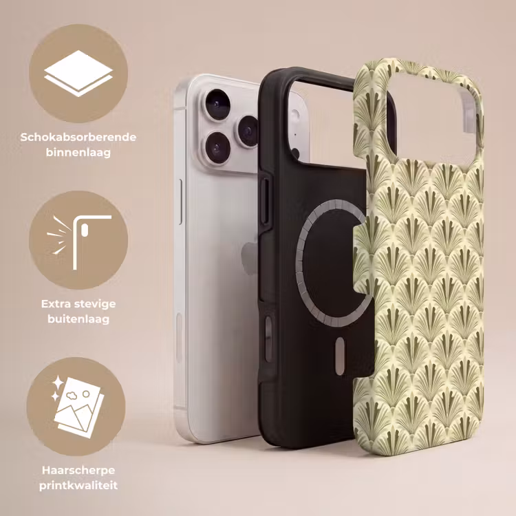 Telefoonhoesje Toughcase - Klassiek - Waaier - Groen — 3