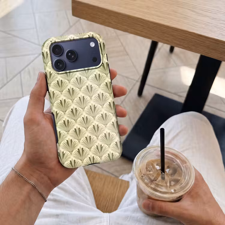 Telefoonhoesje Toughcase - Klassiek - Waaier - Groen — 4