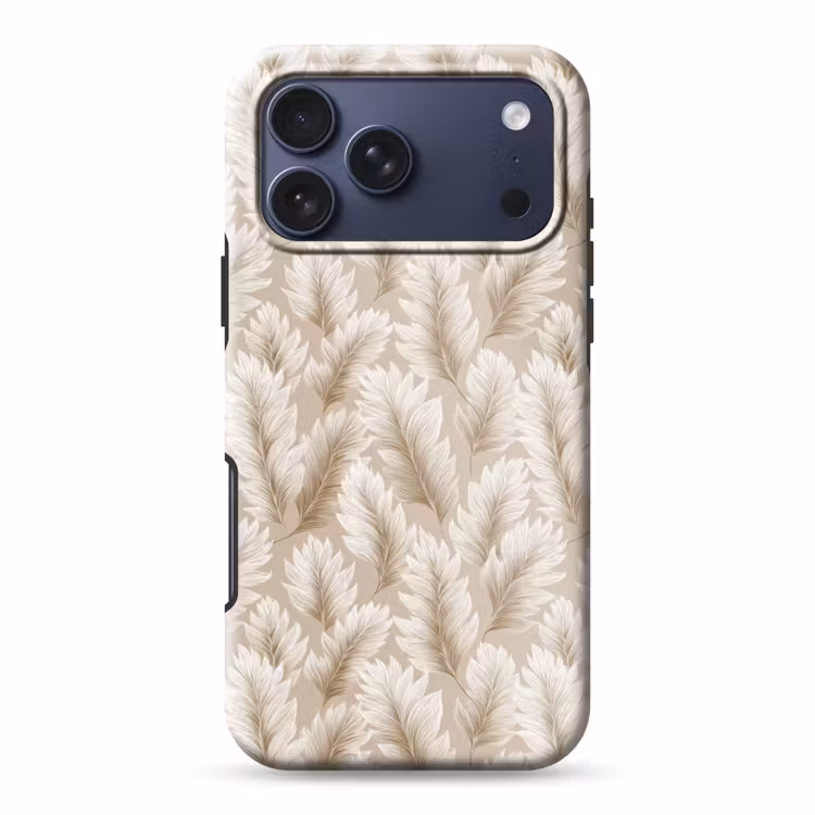 Telefoonhoesje Toughcase - Botanisch - Patroon - Beige