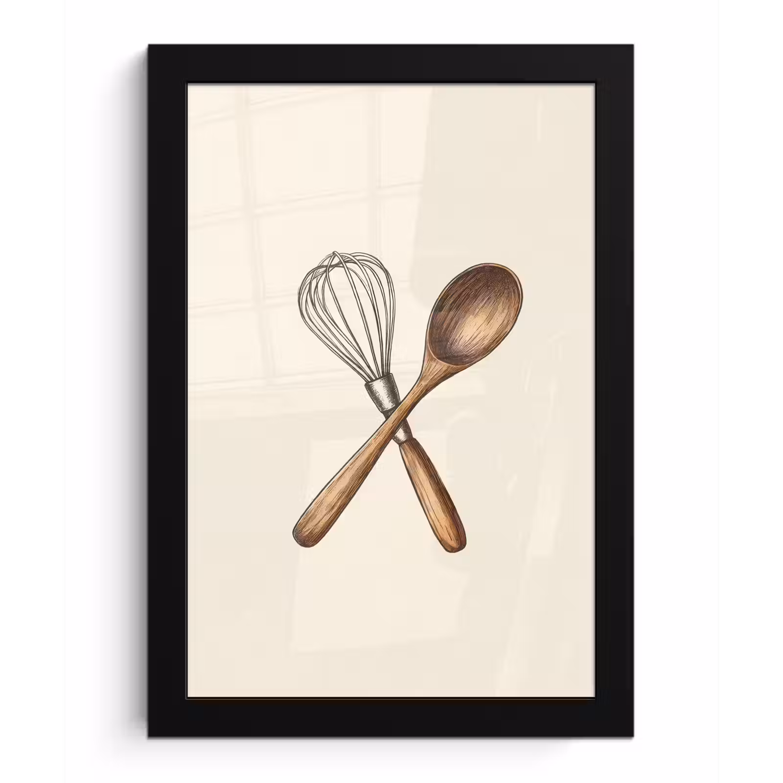 Poster met lijst - Garde - Hout - Beige — 1