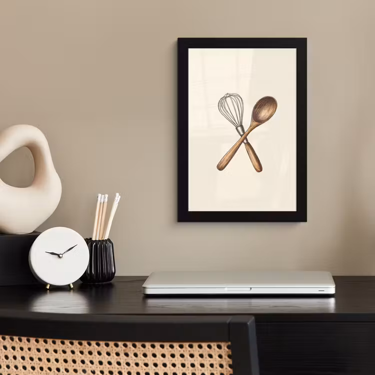 Poster met lijst - Garde - Hout - Beige — 2