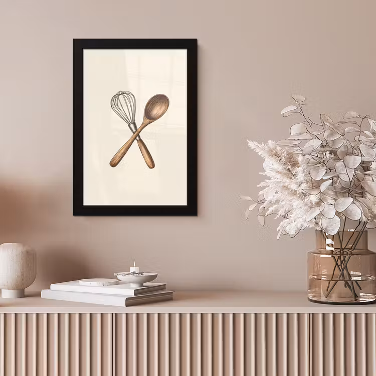 Poster met lijst - Garde - Hout - Beige — 5