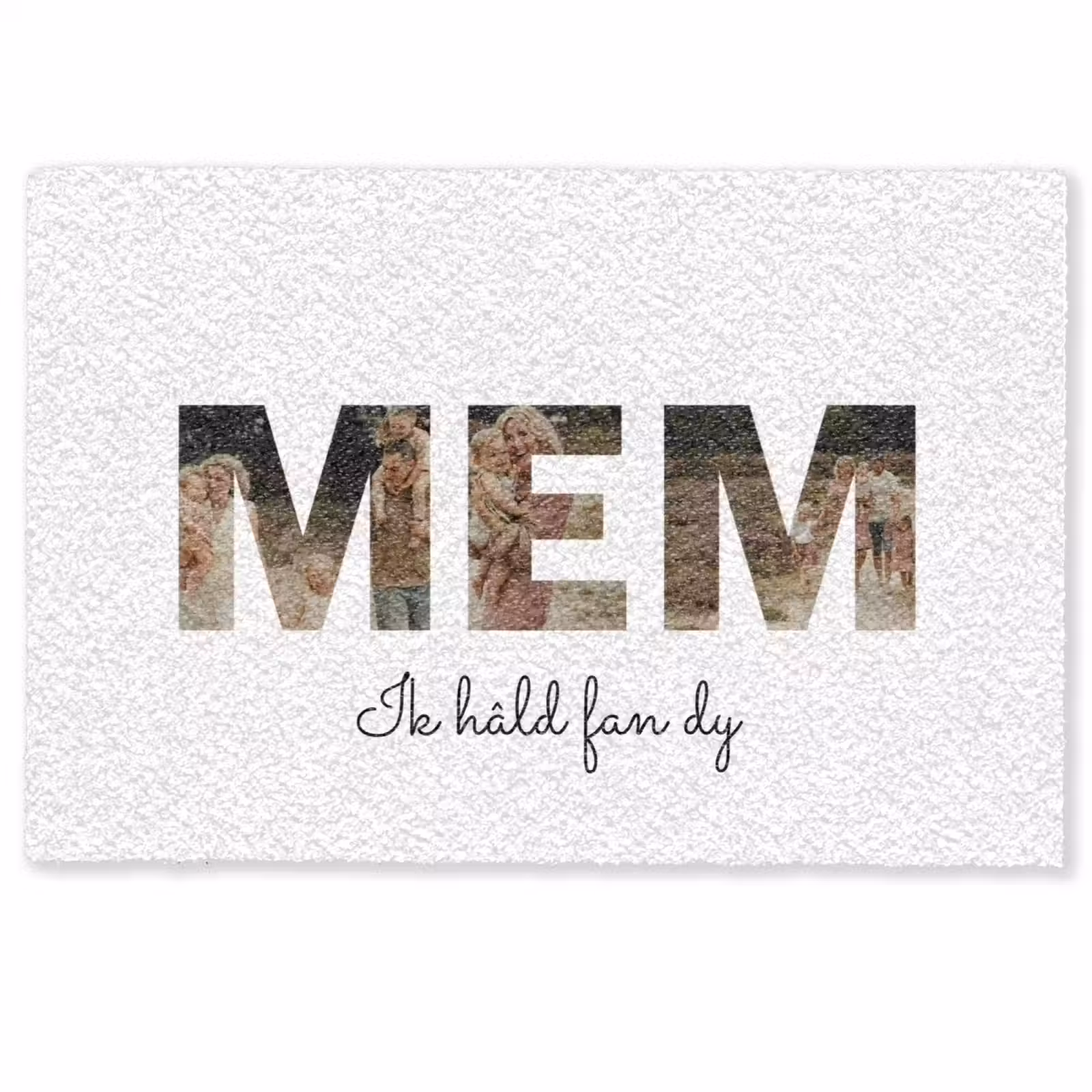 Gepersonaliseerde deurmat - Mem - Lettercollage — 1