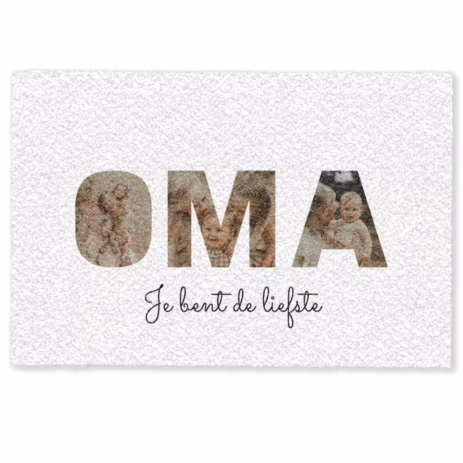 Gepersonaliseerde deurmat - Oma - Lettercollage — 1
