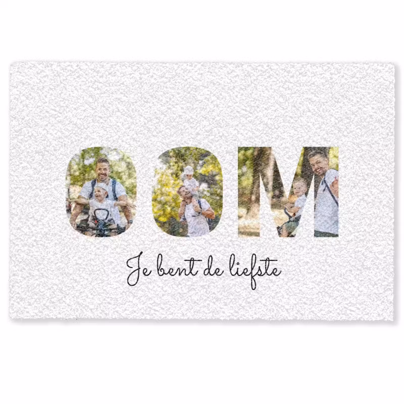 Gepersonaliseerde deurmat - Oom - Lettercollage — 1