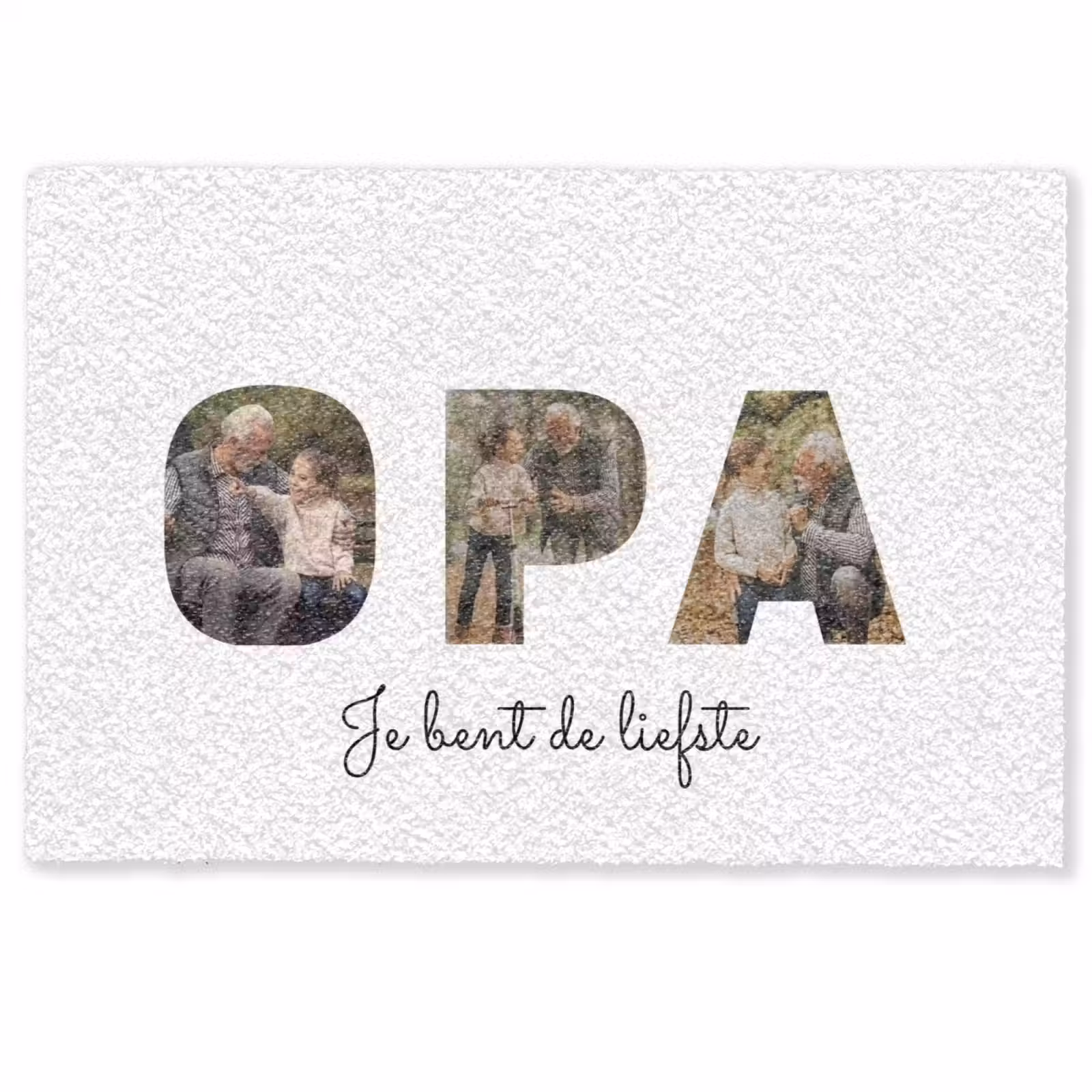 Gepersonaliseerde deurmat - Opa - Lettercollage — 1
