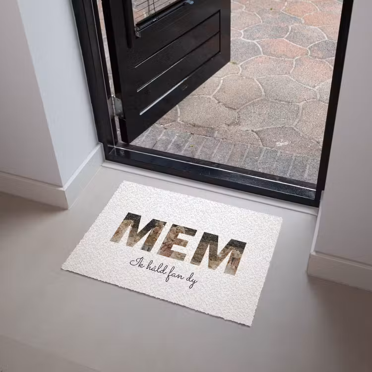 Gepersonaliseerde deurmat - Mem - Lettercollage — 4
