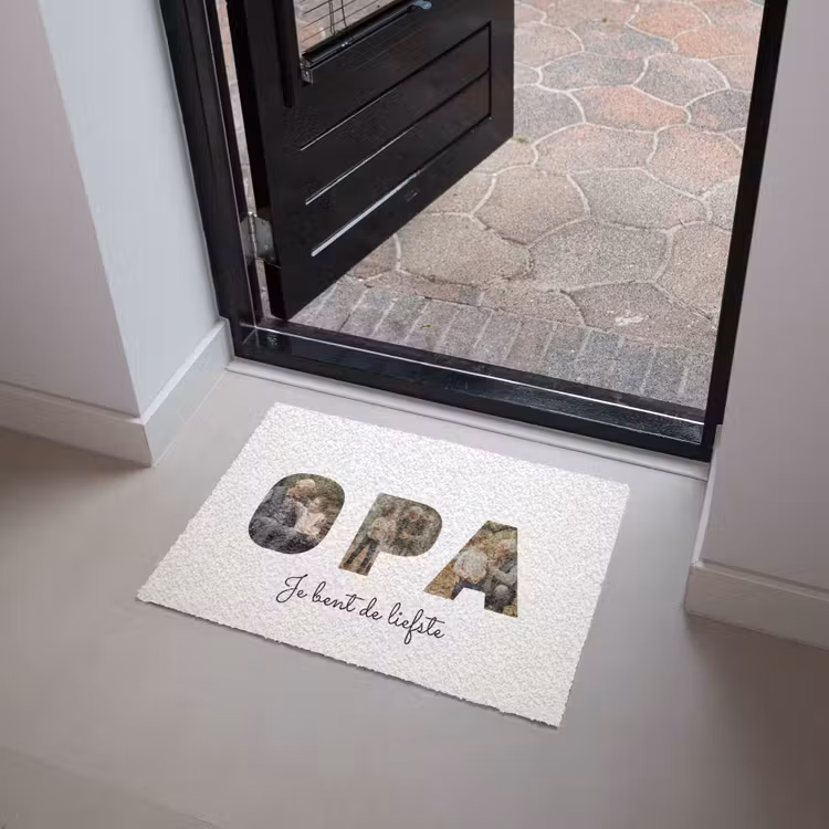 Gepersonaliseerde deurmat - Opa - Lettercollage — 4
